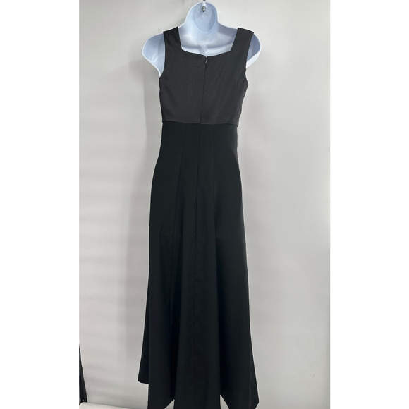 Vintage Style Accents Black Maxi Cocktail Dress Size 6 - Picture 10 of 10